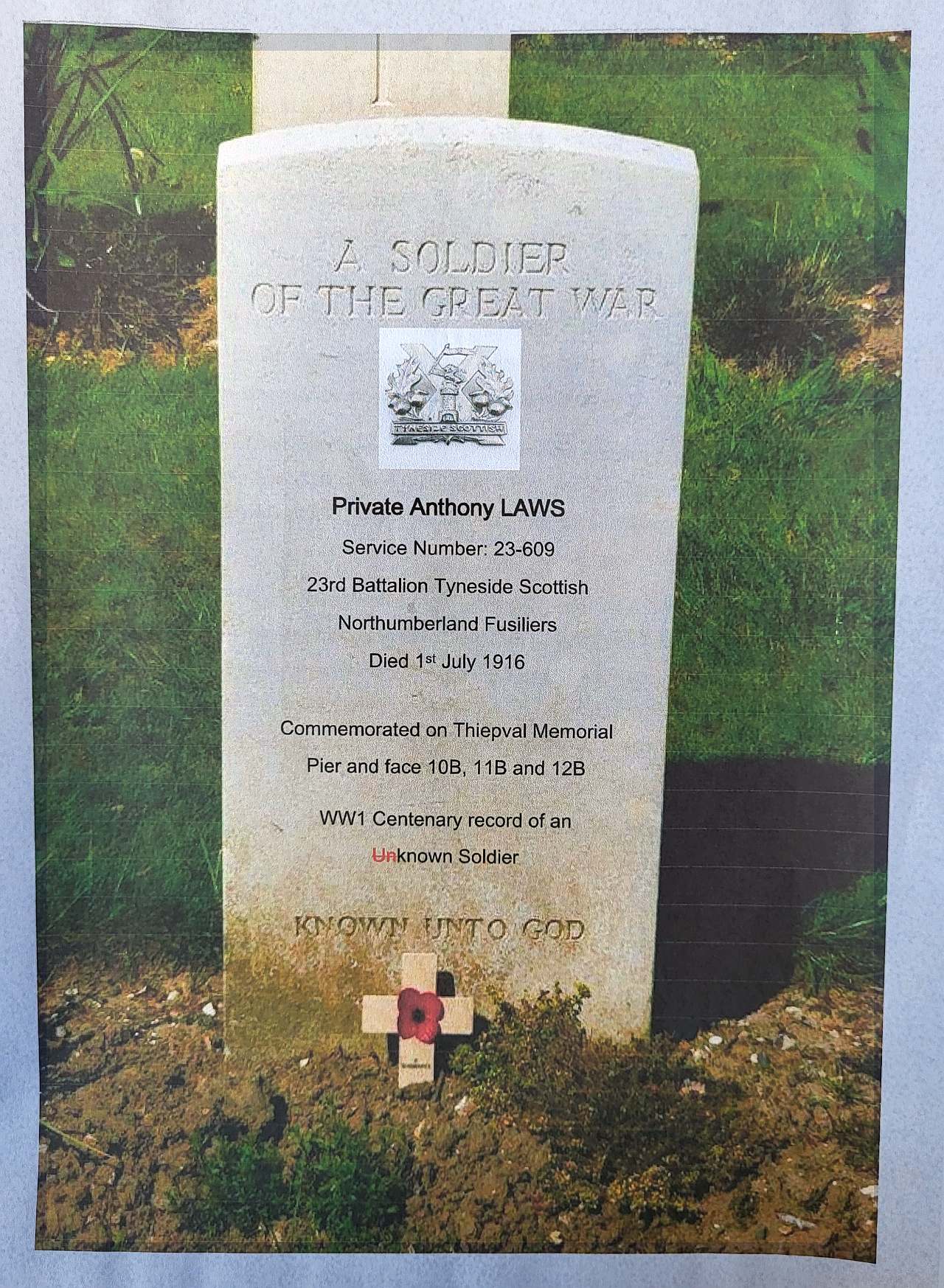 anthony laws headstone